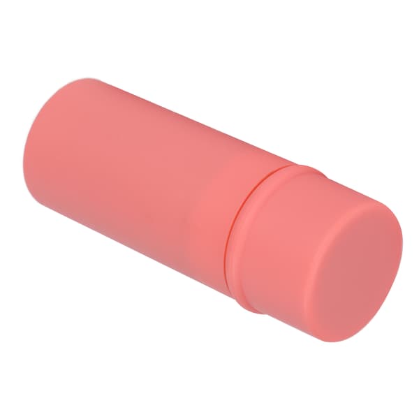 Blød vinklet blushbørste med låg Bærbar fluffy pudderbørste til bronzer-buffing-kosmetik