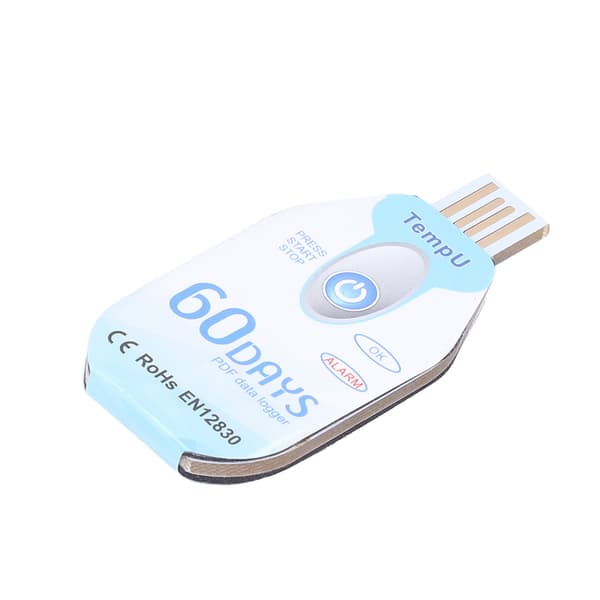 Mat temperaturinspelare Bärbar temperaturdatalogger PDF-rapport USB-driven datalogger