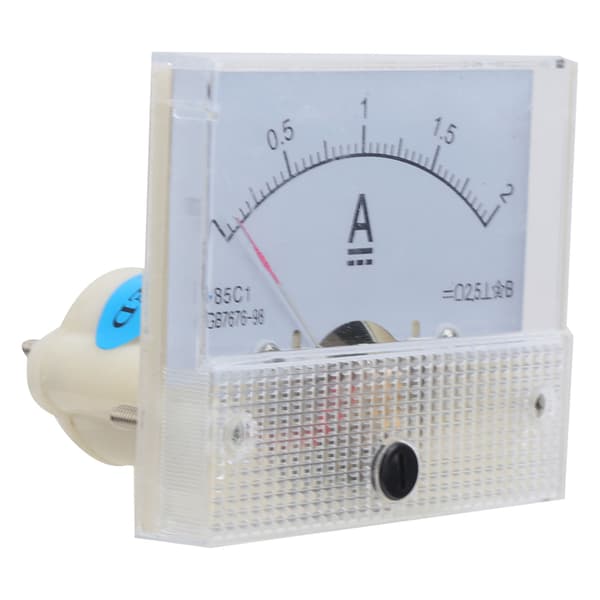 85C1 0~2A Pekartyp Amperemeter DC Strömmätare Panelamperemeter för Strömmätning