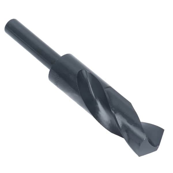 Borebits med reduceret skaft HSS Twist Lige 1/2in skaft Boreværktøj 24.5mm Sort