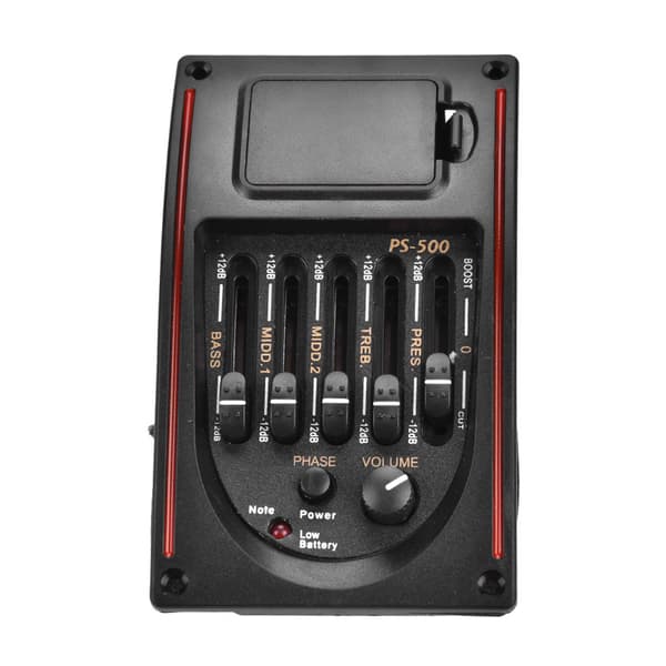 EQ PS-500 5-bands Equalizer Digital Tuner Pickup för Akustisk Gitarr