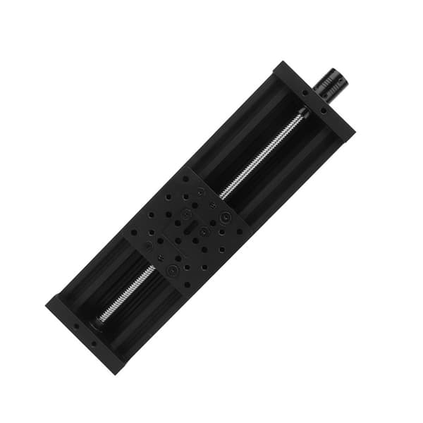 Skrueslæde Lineærbord Aluminiumlegering 3D-printer Graveringsmaskine Sort/Sølv Sort 300mm