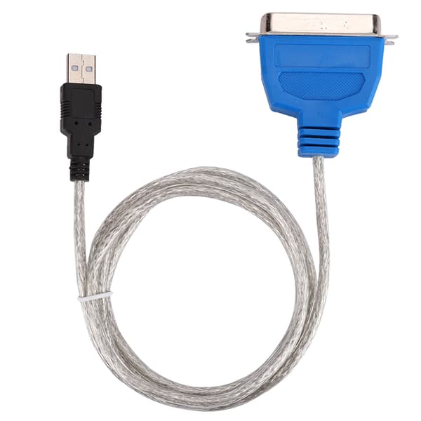 USB 2.0 til IEEE 1284 Parallel Printer Adapterkabel, CN36 Han til USB-A, Kompatibel med ældre printere