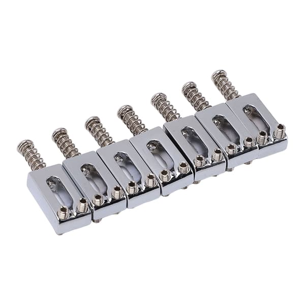 7-pack silvermetall elektrisk gitarr rullsträngsbro sadlar standardstorlek kompakt reservdel för gitarr