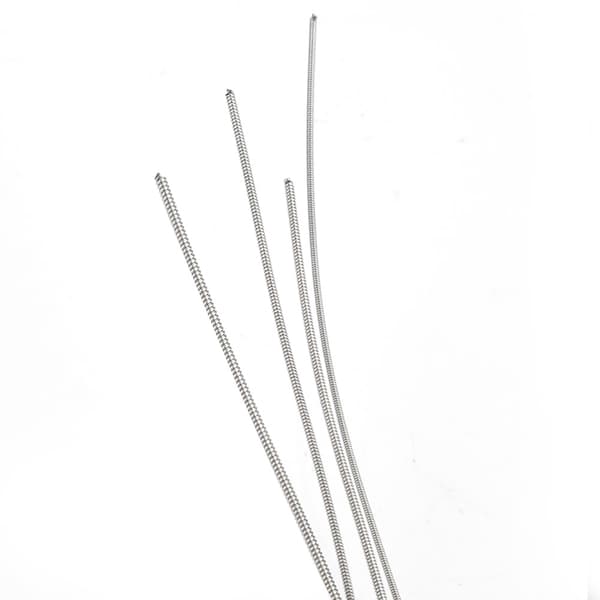 5-pack rostfria silverbasgitarrsträngar 120 cm 1,2-3 mm för 5-strängad elbas reservdelar