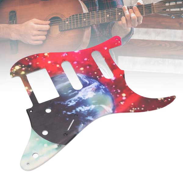 Elgitarr Plektrumskydd PVC Scratchplate Frontpanel Skydd Gitarrtillbehör
