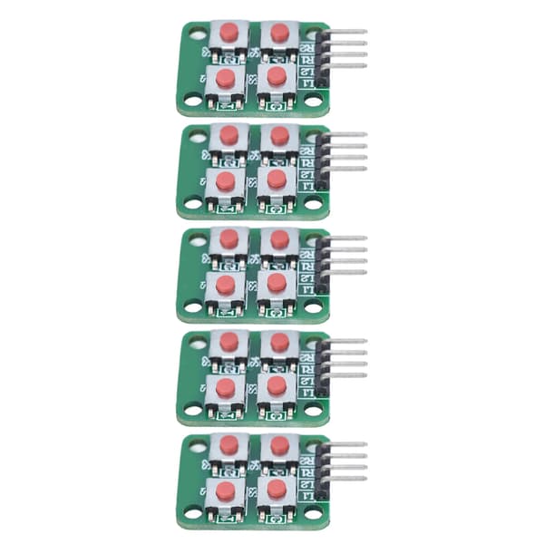 5 st 2x2 Scan 4 knappsats tangentbordsmodul Array Key Switch Modul för elektrisk styrning