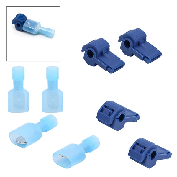 120 par TTap Quick Splice Wire Electrical Terminals Connectors Assortment Kit (Blå)