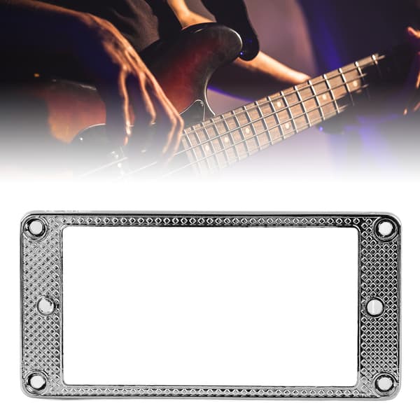 Silver Zinklegering Konturerad Gitarr Pickup Ram för Les Paul Elgitarr, Pro Monteringslist, 1-pack