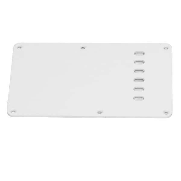 2 st vit PVC elgitarr bakplatta 6 hål robust elegant plektrumskydd bakplatta