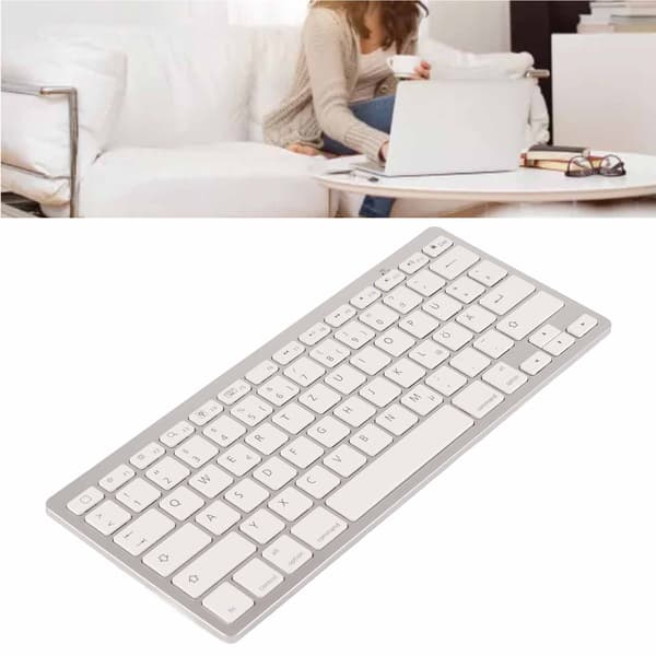Bluetooth-tangentbord Trådlöst Ultratunt Bärbart Tyst Universellt för iOS Android Windows Bärbar dator PC