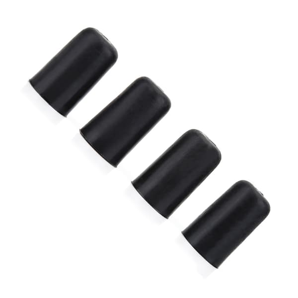4 st svarta gummispetsar för cello-ändstift, halkfri kåpa, instrumentskydd