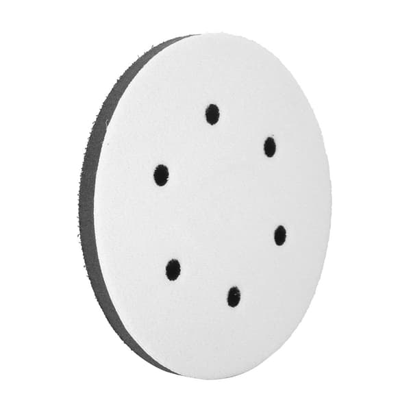 150 mm diameter mjuk buffertsvamp gränssnittsdyna för slipdynor (6 hål)