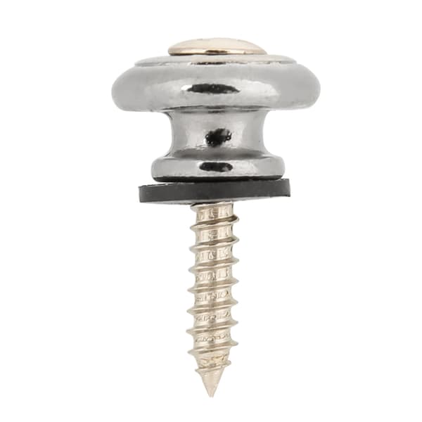 10 st gitarrremlåsknapp metalländstift med skruv för ukulele elbas (silver)