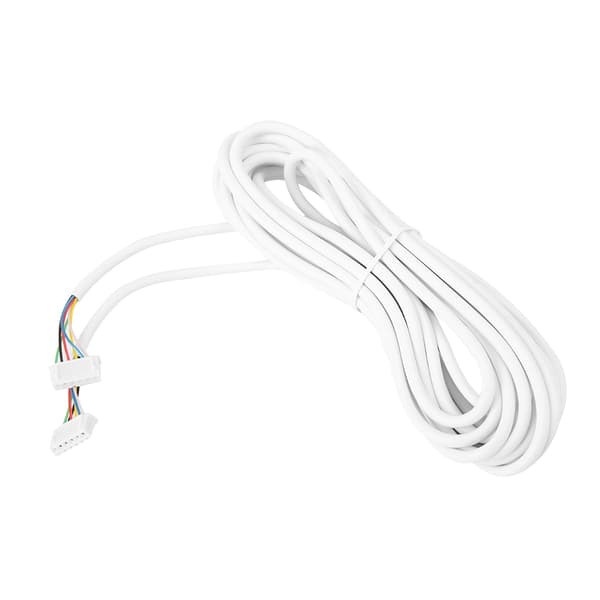 5m 0,3 mm 6-ledare flexibel rund kopparkabel för videointercomsystem