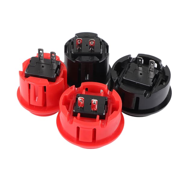 Gør-det-selv 2-spiller Arcade Joystick Sæt, USB Game Controller PCB, 30 Røde Sorte Trykknapper, Retro Gaming Konsolpakke