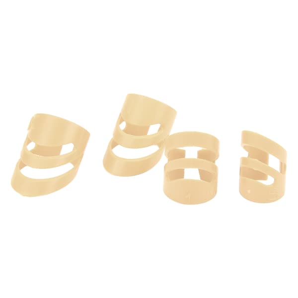 4 st beige gitarrfingerplektrum fingerskydd instrumentsats för basbanjo