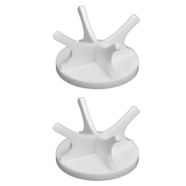 2-pack golfbollshållare, stabil, robust, minimalistisk baseballmonter, vit