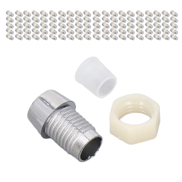 100 sæt LED-holder 5 mm plast lysdiode panelmonteringsclips tilbehørssæt sølv