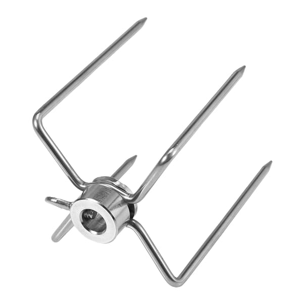 2 STK Multifunktionel Grillgaffel i Rustfrit Stål Stegespyd Grillværktøj