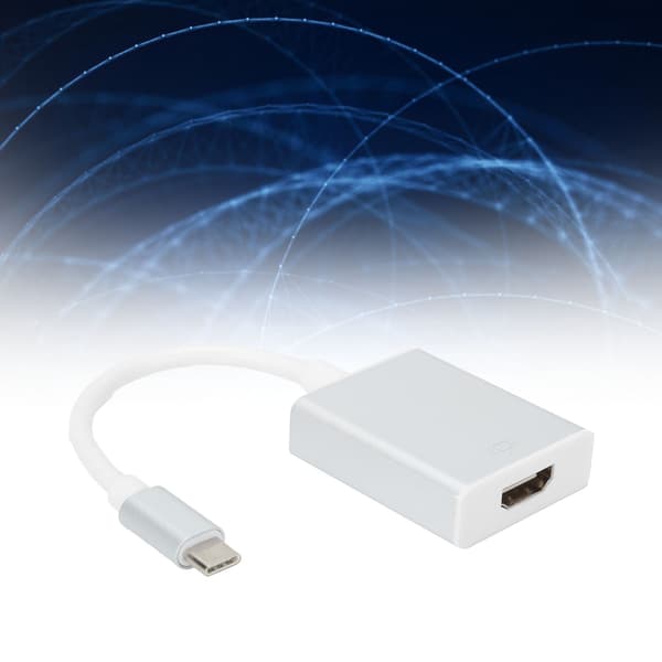 USB 3.1 Type-C til HDMI-adapter, han til hun-konverter til Huawei Matebook