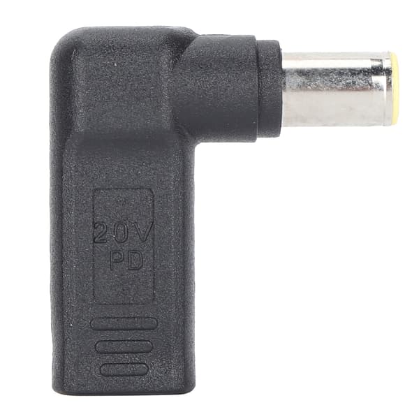 USB-C til DC 5.5x2.5mm han-adapter, 90 graders PD-opladningsstik til bærbar computer