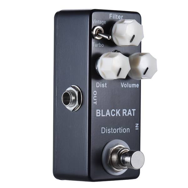 MOSKYAudio Kompakt Distortion Gitarr Stompbox True Bypass Zink-Aluminiumlegering Kropp