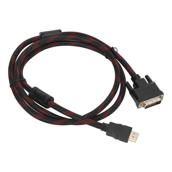 HDMI til DVI-D 24+1 adapterkabel 1,4 m til Raspberry Pi, 1,4 m videolinkkabel