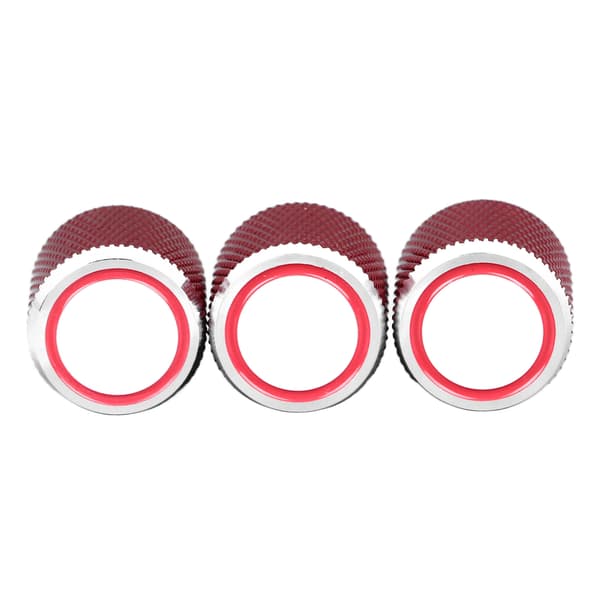 Röda volym- och tonrattar i metall för gitarr, 3-pack, potentiometerkontroll för elgitarr för GD138