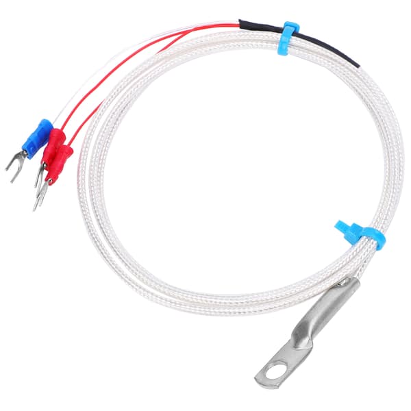 Temperatursensor Prob PT100 Termistor Temperaturmätningsprob Rundhål Patch Typ 5m