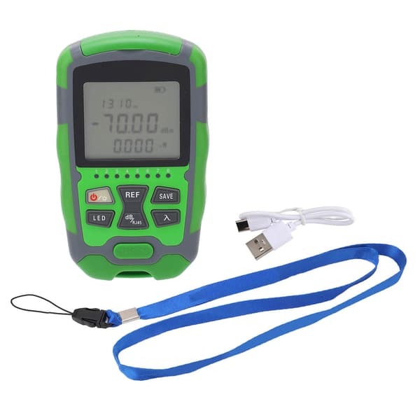 Fiberoptisk effektmåler -70~+10dBm Digitalt optisk kabeltester, 5W testsæt