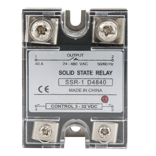 SSR-40-DA Solid State Relæ SSR Solid State Modul DC Styret AC 40A 3-32VDC