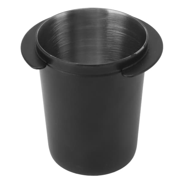 Kaffedoseringskop Rustfrit Stål Universal Sort Pulveropsamler til Espressomaskine 51mm
