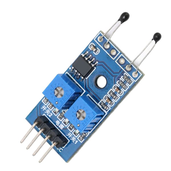 NTC termisk sensormodul 2-kanals temperaturkontrollkretskort elektroniska moduler