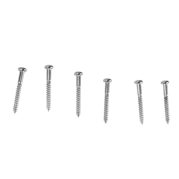 6 st gitarrbroskruvar i rostfritt stål Kit 3,34x0,65x0,65cm Silver för elgitarr stränginstrument ersättning