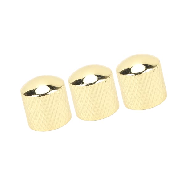 3 st elgitarrknopp utsökt utseende robust metall universell gitarrpotentiometer ersättningsknopp guld
