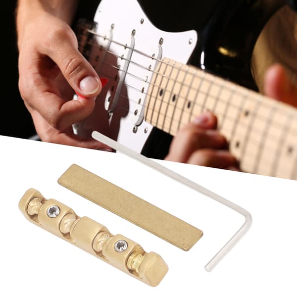 42 mm justerbar mässingsstallmutter reservdel för ST elgitarr