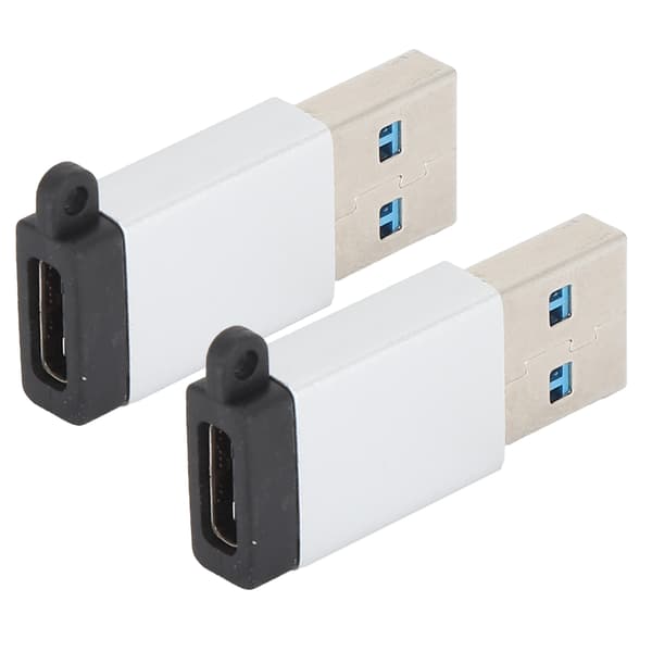 USB 3.0 til USB-C-adapter, Type-C til USB OTG-stik, Plug and Play-konverter til datasynkronisering, sølv