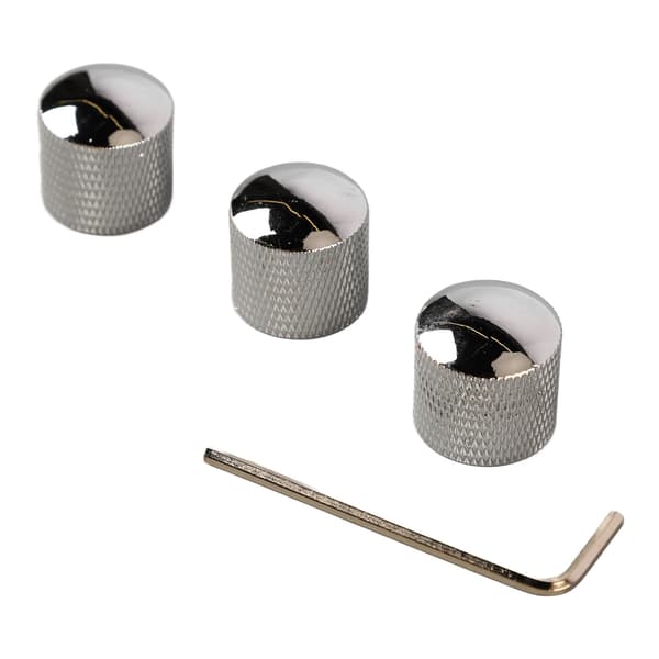 3-pack krommetallgitarr staplad rattuppsättning dubbla tonkontrollrattar för E-bas GD105