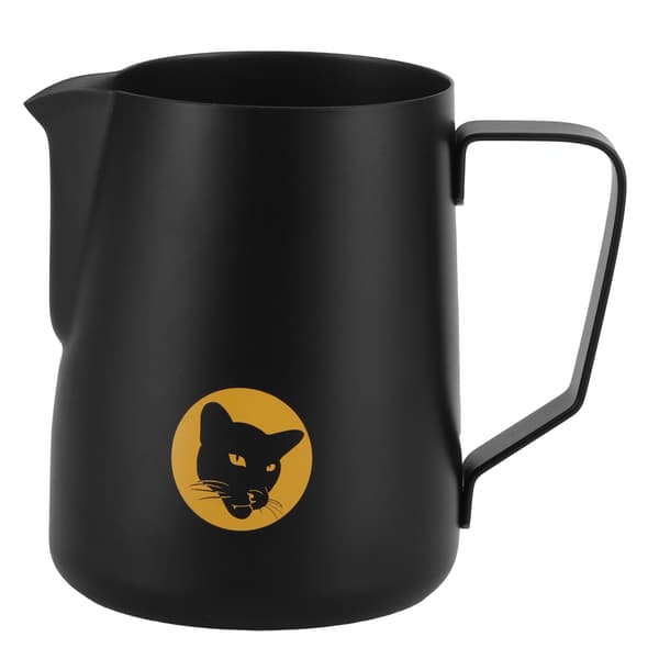 600 ml kaffekop krus multifunktionel 304 mælkeskummer i rustfrit stål sort