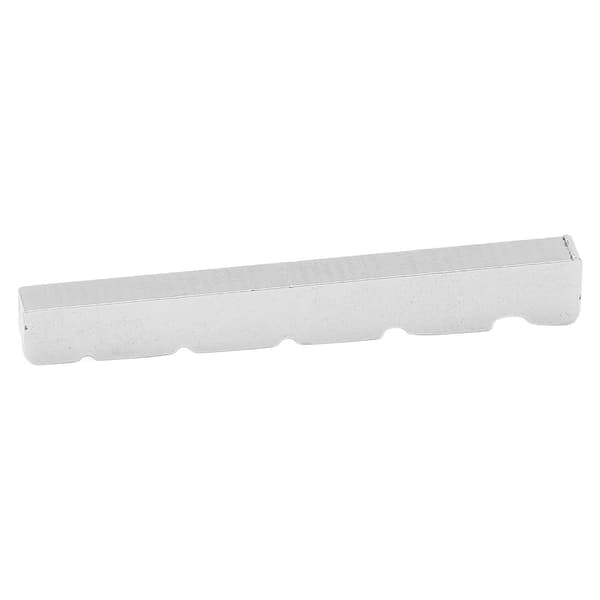 Precisionsersättningsgitarrsadel i mässing, silver, för 5-strängad elgitarrbas 4,5x0,5x0,3cm/1,8x0,2x0,1in 1st
