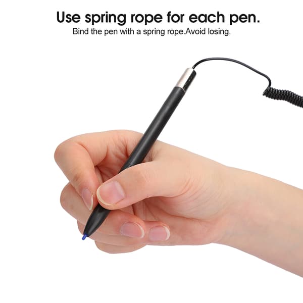 Touch Screen Stylus Pen Kapacitiv Sort med Snor Bil GPS Navigation Tilbehør