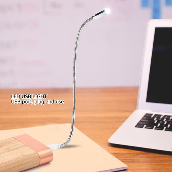 Mini Fleksibel LED USB Natlampe Læselampe til Computer Bærbar PC