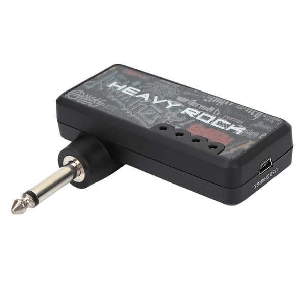 Bärbar Uppladdningsbar Elgitarr Plug Mute Hörlursförstärkare Tillbehör