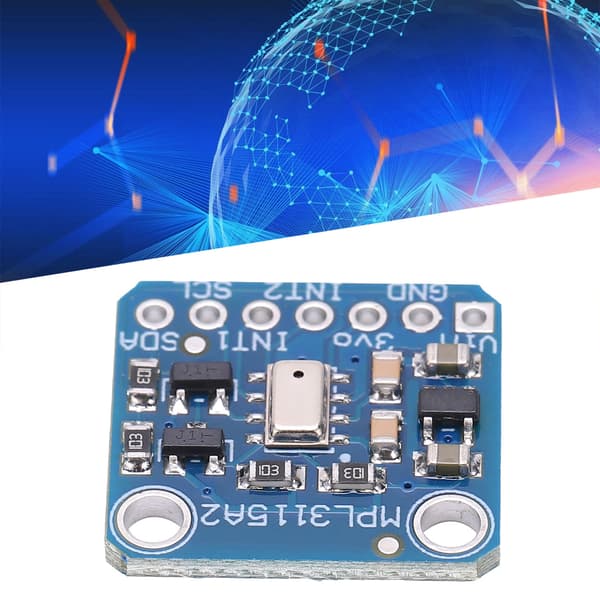 Sensormodul 20‑110 KPa trykområde I2C-interface intelligent digitalt tilbehør MPL3115A2
