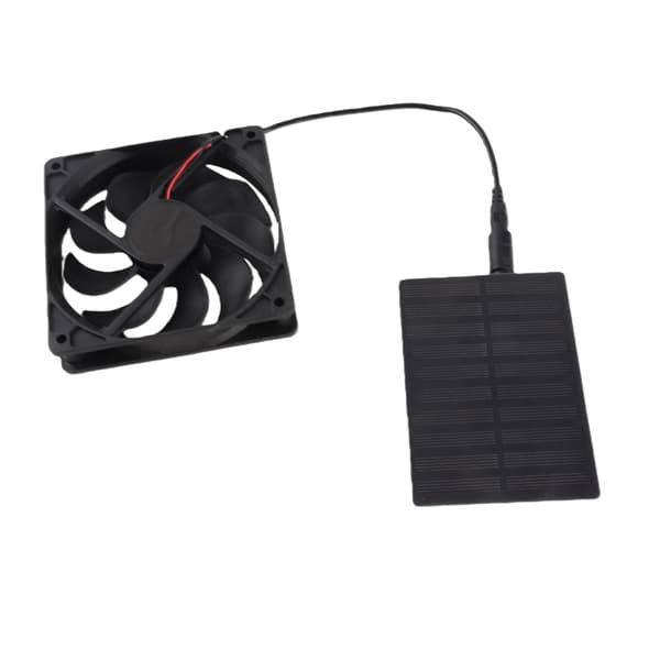 3W Solpanel Avgasventilator Kit för Badrum Husdjursbostad