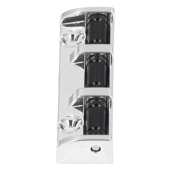 6-strängad metallgitarr rullmutter 43mm silver reservdel med 2 skruvar för elgitarr