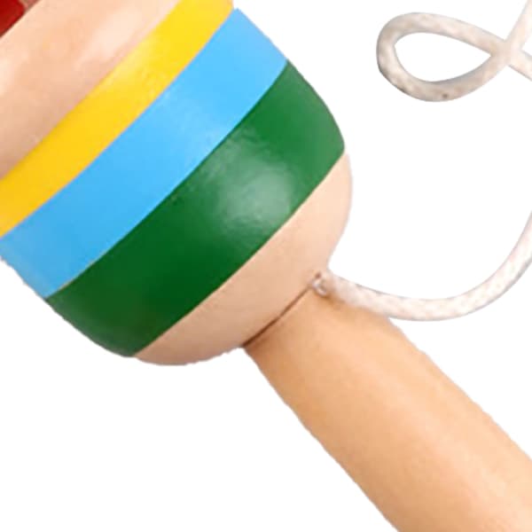 Mini träfångstboll koppfångstboll leksaker för traditionella spel tävlingsprogram dagismaterial röd