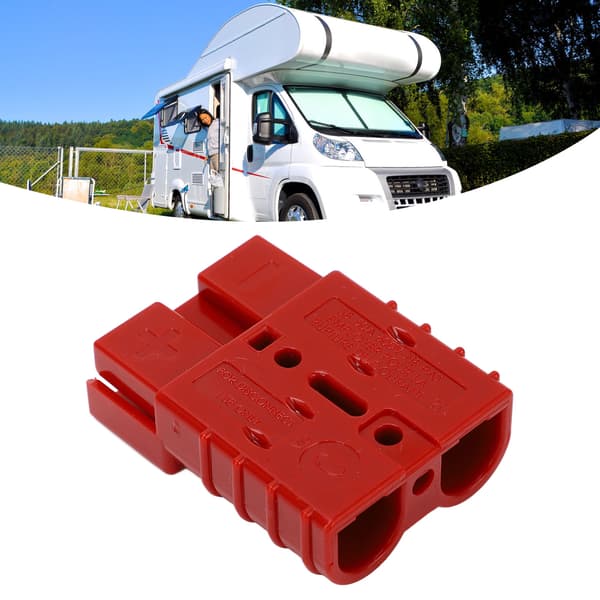 SB50A 50A 600V Batteristik, 2 STK. Krympeterminaler, Rød