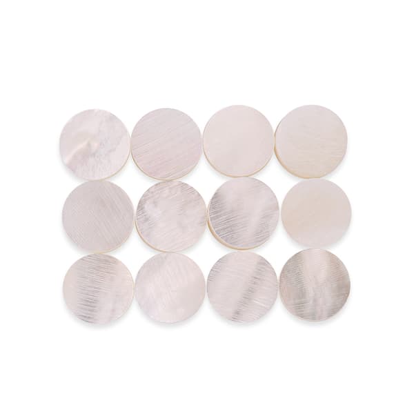 12 st greppbräda 6 mm inläggningsprickar markörer för gitarr ukulele bas mandolin banjo dekor